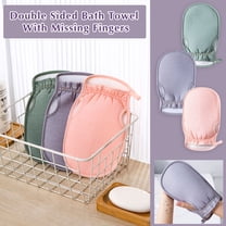 Floleo Exfoliating Gloves , Exfoliating Body Scrubber For Bath Shower Exfoliation, Body Scrub Exfoliator Loofah Sponge For Dead Skin Remover, Exfoliating Mitt