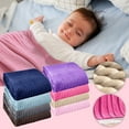 thumbnail image 1 of Fnochy Flannel Fuzzy Toddler Blanket, Fluffy Warm And Lightweight Reversible Stripes Design Baby Plush Blanket, 27X39In, 1 of 2
