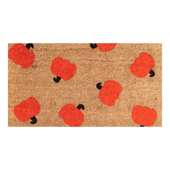 Floleo Funny-Outdoor-Doormat, Home Halloween Decorations, The Witch Is In Halloween Natural Fiber Coir Doormat Hat Bats Durable Entry Mat Uses Natural Coir 23.6*15.7In