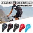 thumbnail image 1 of Floleo Gel Bike Seat Cover Padded Bicycle Saddle Covers For Women & Men, Most Comfortable Exercise Bike Seat Cushion Cover, Soft For Spin Indoor Outdoor Cycling Class Mountain Stationary Bikes, 1 of 1