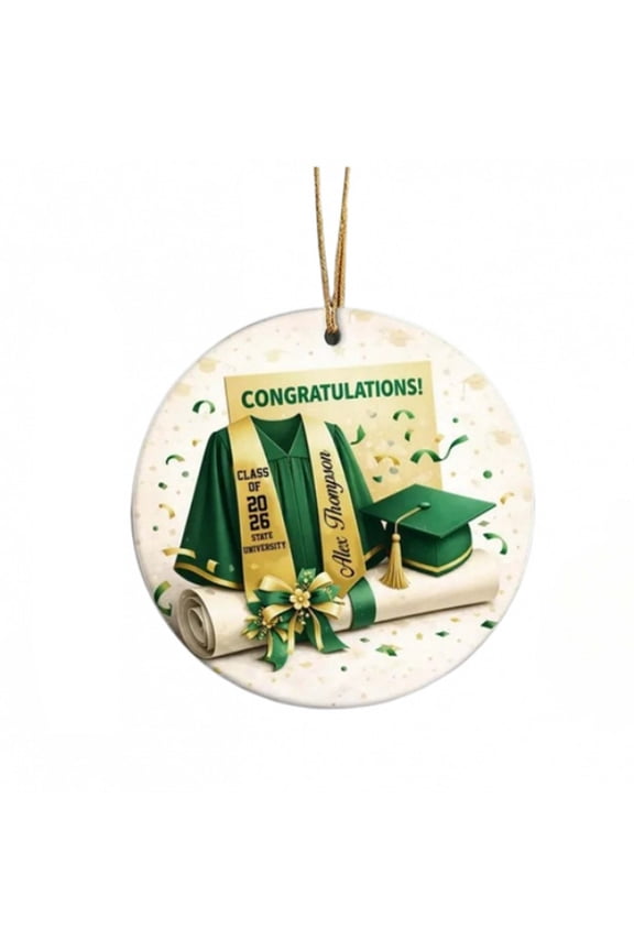 Floleo Graduation Season Acrylic Pendant Keychain Clear 2D Graduation Cap Charm for Backpack Keys, Lightweight Commemorative Keepsake Gift for Class of 2026 Graduate