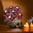 thumbnail image 1 of Floleo Halloween Flowers With Eyes Decorations ,Devil Eye Rose Stem Decoration ,Artificial Flowers With Stem Bouquets ,Gothic Rose Bouquet ,For Pot Garland Halloween Party Decor, 1 of 5