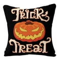 thumbnail image 1 of Floleo Halloween Linen Pillow Cover, Decorative Throw Cushion Case with Hidden Zipper, Fall Sofa Bed Home Accent, 1 of 8