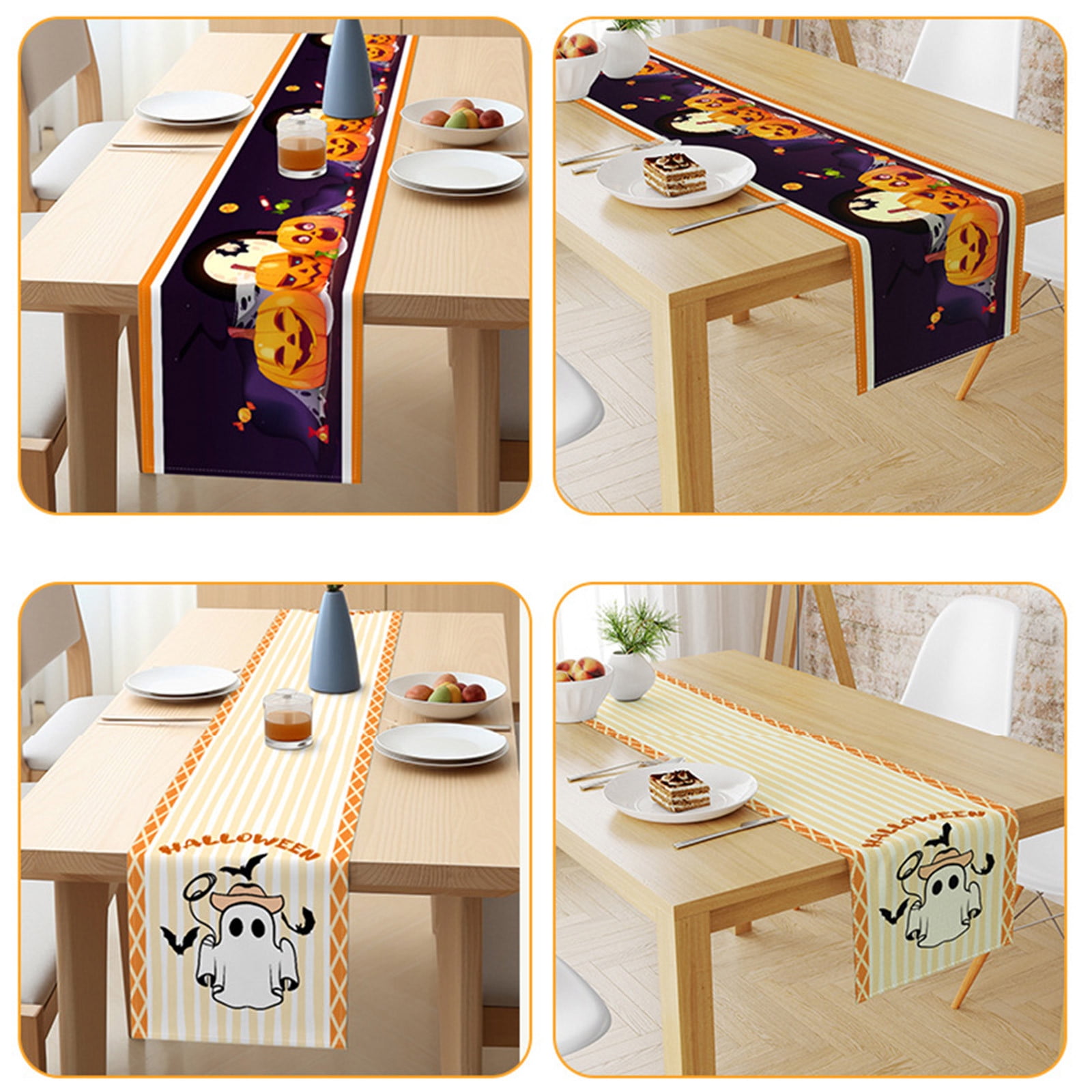 Floleo Halloween Party Tabletop Decor,Halloween Tablecloth,Factory