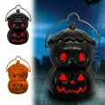 thumbnail image 1 of Floleo Halloween Portable Pumpkin Lantern ,Halloween Pumpkin Decoration ,Decorative Lanterns Halloween Pumpkin Lamp ,Halloween LED Hanging Pumpkin Lantern For Halloween Party Home Decor Horror Props, 1 of 6