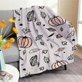 thumbnail image 1 of Floleo Halloween Throw Blanket Fall Halloween Orange Pumpkins With Candy Corns Throw Blankets Ultra Soft Blanket Lightweight Bed Blanket For Couch Sofa Bed Home Decorations 59.05X78.74In, 1 of 6