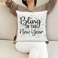 thumbnail image 1 of Floleo Happy New Year Cheers Gnome Throw Pillow Covers, 18 x 18 Inch Winter Holiday Celebrate Party Cushion Case Decoration for Sofa Couch, 1 of 6