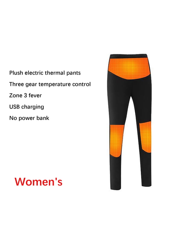 Heated Pants For Women, Fleece Lined Leggings Heating Trousers,USB Electric Winter Warm Bottom