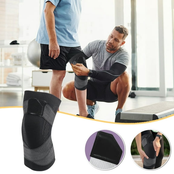 Floleo Knee Braces For Knee Pain,Knee Compression Sleeve For Knee Pain Knee Sleeves For Men & Women,Adjustable High Elastic Knee Sleeve Compression, Breathable