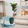 Floleo Large Enclosed Cat Litter Box Hooded Litter Box Flip Top Cat