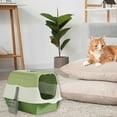 thumbnail image 1 of Floleo Large Enclosed Cat Litter Box Hooded Litter Box Flip Top Cat Litter Pan Cat Potty With Door Odor Control Cat Toilet Anti-Splash Kitten Litter Boxes, 1 of 1