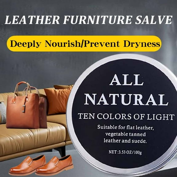 Floleo Leather Care Cream,Leather Conditioner,Furniture Salve,Shoe Maintenance,Universal Leather Protection-Revitalize and Restore Your Leather Items Safely with Natural Ingredients, Easy Application!
