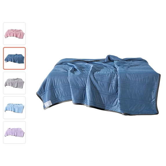 Floleo Summer Quilt Air Conditioning Blanket 39x28 inch, Breathable Lightweight Cotton Comforter, Machine Washable Cool Bed Cover for Hot Nights