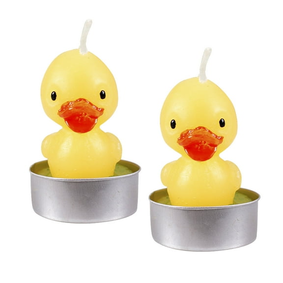 Floleo Little Duck Tea Light Candles,Yellow Duck Tealight Candle Gift For Cake Topper,Cute Birthday Gift,Decorations For Mother'S Day,Baby Shower Wedding,Party,Housewarming Gifts,Valentine Romantic