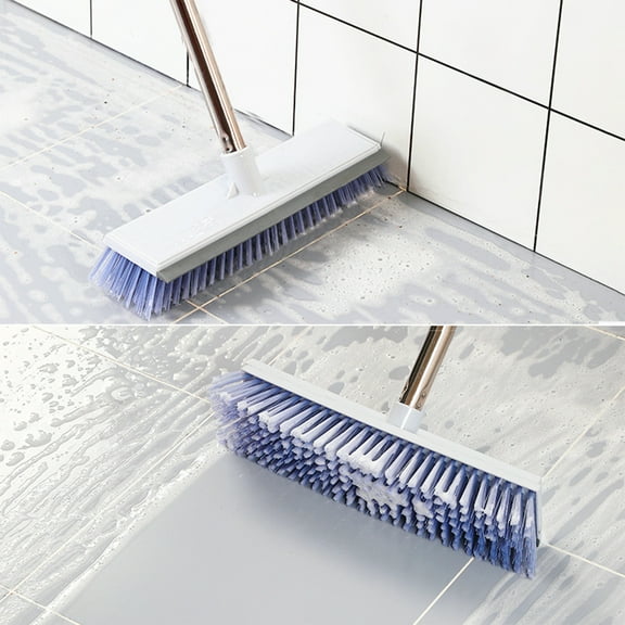 Floleo Long Handle Cleaning Floor Scrub Brush ,Cleaning Brush Handle Scrape Brush Stiff Bristle Shower Scrubber For Cleaning Patio Bathroom Garage Kitchen Wall Deck Tub Tile