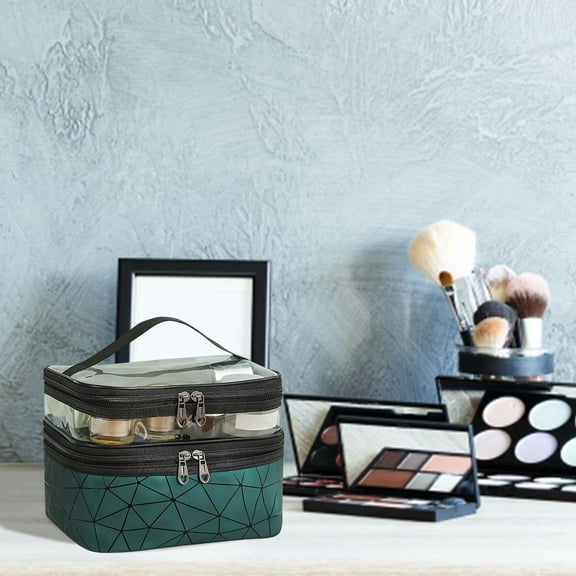 Floleo Makeup Bag,Travel Bag Essentials,Large Train Travel Toiletry Bag For Women Girls Gifts,Cosmetics Bag Case Storage,Travel Size Toiletries For Brush Jewelry Organizer Accessories