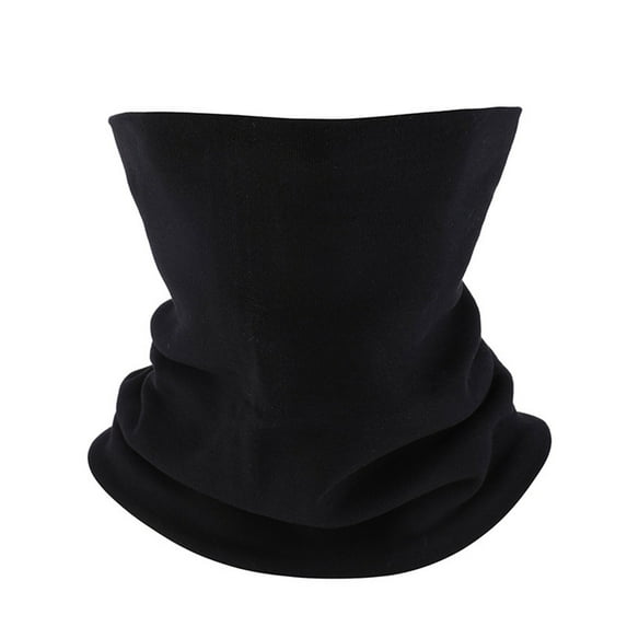 Floleo Men and Women Winter Half Face Mask Scarf Neck Gaiter Thermal Windproof Scarf Ski Bandana Fashionable Soft Casual Scarf(Black,Free Size)