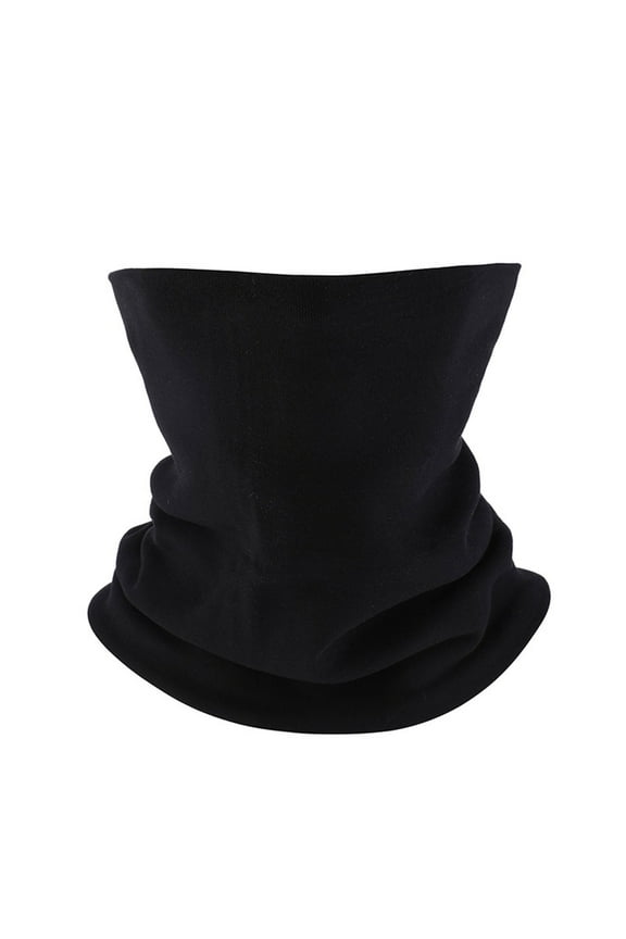 Men and Women Winter Half Face Mask Scarf Neck Gaiter Thermal Windproof Scarf Ski Bandana Fashionable Soft Casual Scarf(Black,Free Size)