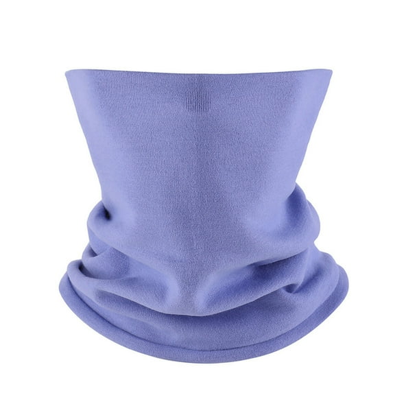 Floleo Men and Women Winter Half Face Mask Scarf Neck Gaiter Thermal Windproof Scarf Ski Bandana Fashionable Soft Casual Scarf(Purple,Free Size)