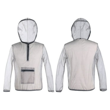 Floleo Mesh Bug Suit,Mosquito Suit With Hooded Midge Net Summer Mesh Insect Protection Clothing Breathable Bug-Proof Lightweight Mosquito Protection For Fishing Camping Outdoor
