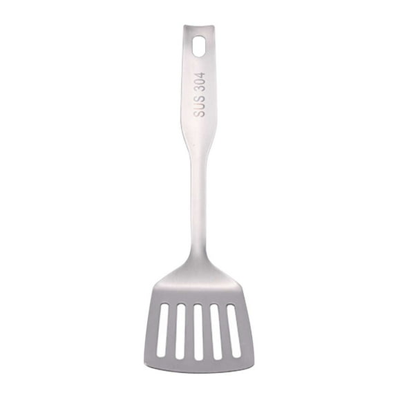 Floleo Mini 304 Stainless Steel Cooking Set, 3 Piece Utensil Set with Slotted Spoon, Solid Spoon & Turner, Small Kitchen Tools for Dorm RV Picnic, Dishwasher Safe
