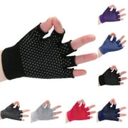 Floleo Non Slip Fingerless Yoga Gloves Exercise Gloves Workout Gloves Black of Friday Deals 2024