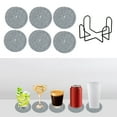 thumbnail image 1 of Floleo Non Slip Heat Resistant Cotton Placemats 6pcs With Storage Holder, Thermal Insulation Table Coasters for Kitchen Dining Countertops, Durable Washable Trivets for Hot Dishes Bowls Pots, 1 of 6