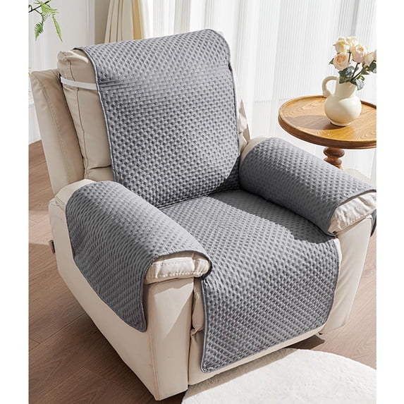 Floleo One Piece Recliner Chair Cover, Pet Proof Sofa Protector for Massage Rocking Chairs, 21x77 Inch Slipcover with Elastic Hem, Machine Washable Polyester Cover