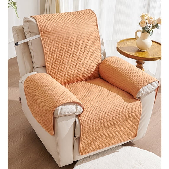 Floleo One Piece Recliner Chair Cover, Pet Proof Sofa Protector for Massage Rocking Chairs, 21x77 Inch Slipcover with Elastic Hem, Machine Washable Polyester Cover