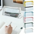 thumbnail image 1 of Floleo Pencil Cases Pen Pouch Clear Transparent Marker Pouch With Zipper, Exam Pencil Storage Bag Travel Cosmetic Makeup Bag, Stationery Toiletries Organizer For Students Adults Teen, 1 of 1