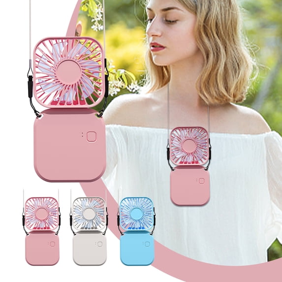 Floleo Portable Mini Fan Small Battery Operated Fan 5 In 1 As Power Bank,Phone Holder,Handheld Fan,Desk Fan, USB Rechargeable Personal Hand Fans,3000 Mah Power Bank,3 Speed Adjustable, Neck Lanyard