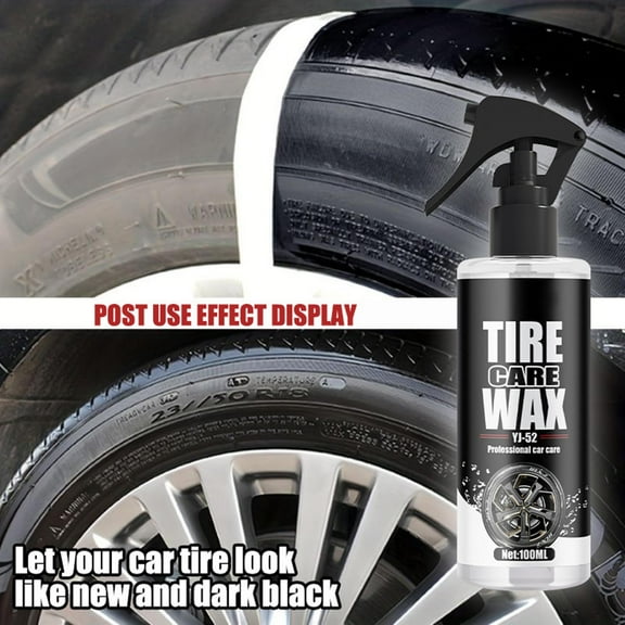 Floleo Premium Tire Gloss Spray Long-Lasting Shine Car Tire Polish Protects Against Aging Enhances Wet Look Easy Application 120ml