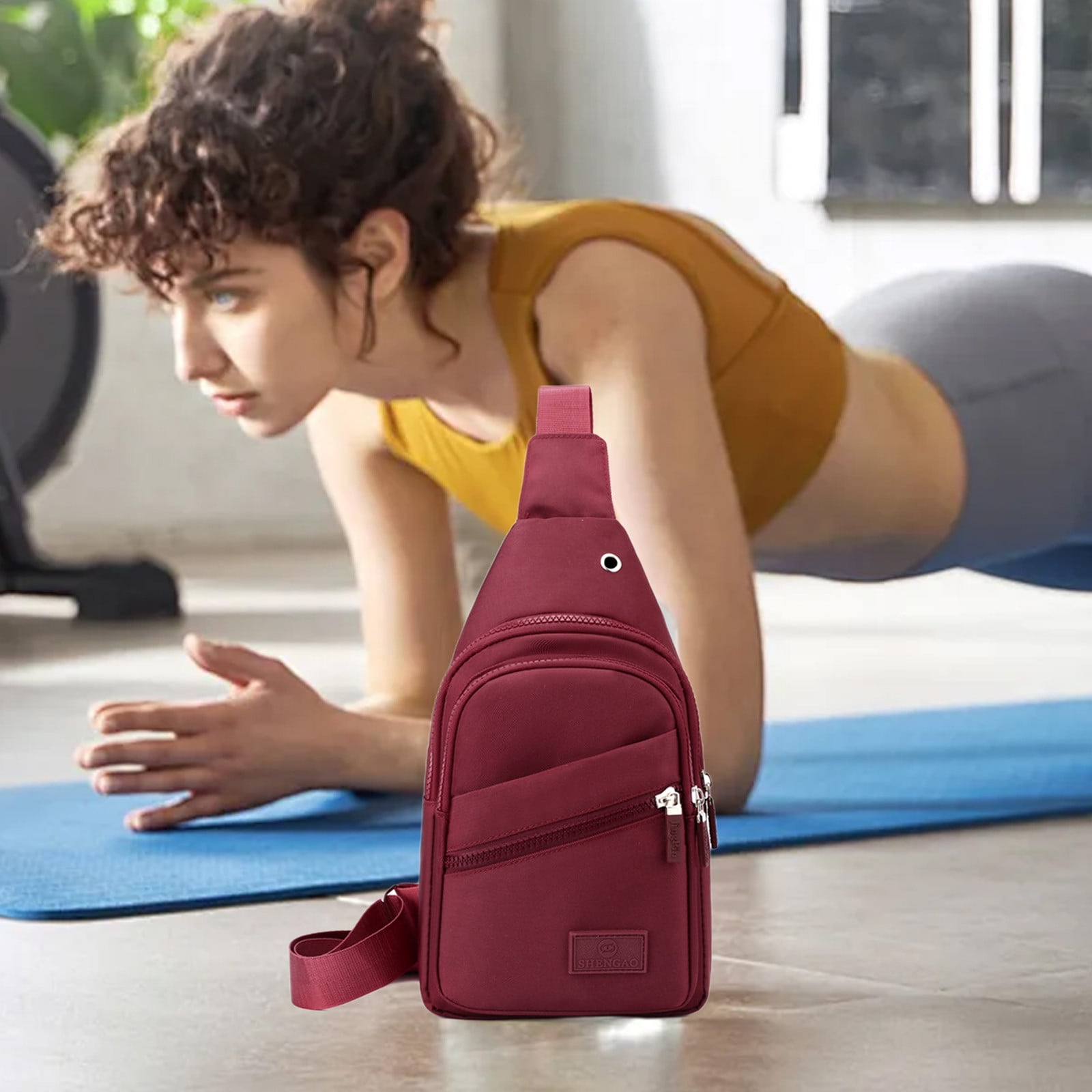 Xsecnua Small Sling Bag For Women - Crossbody Sling Backpack, Fanny Pack For Travel, Hiking, Running