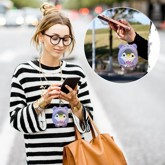 Floleo Small Stuffed Animals Penguin Plush Toy With Keychain Award Goodie Bag Fillers Lollipop Penguin Plushies Animal Toy Party Favors Xmas,Kindergarten Classroom Gifts