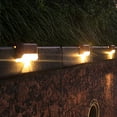 Floleo Solar Deck Lights, LED Solar Step Lights Waterproof Solar Lamp