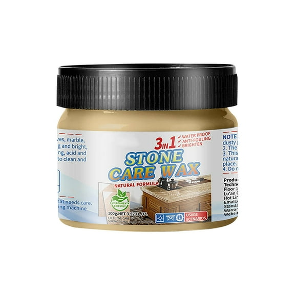 Floleo Stone Polishing Wax Maintenance Cream for Floors Tiles Ceramic Surfaces – Deep Penetration Hydration Shine Protection Anti-Aging Long-Lasting Effect