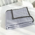 thumbnail image 1 of Floleo Cooler Quilt for Hot Sleepers 39x55 in, Double Sided Cold Effect Blanket with Ice Cooling Fiber, Lightweight Breathable Summer Comforter for Night Sweats, 1 of 5