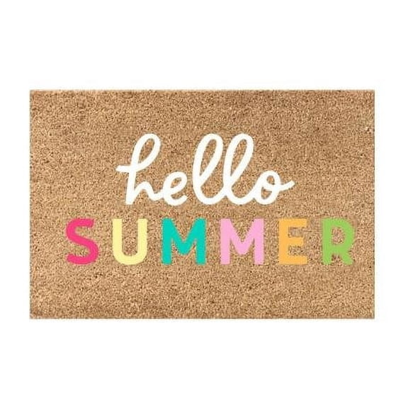 Floleo Summer Doormat with Anti-Slip Backing – Water Absorbent Entrance Mat for Front Door, Decorative Welcome Mat for Indoor/Outdoor Use, Hallway, Patio & Bathroom