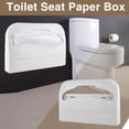 thumbnail image 1 of Fnochy Toilet Seat Cover Dispenser ABS Plastic Hygienic Self-Disposing Paper Rack for Public Restrooms Office Restaurant School Sanitary Easy Loading Durable, 1 of 9