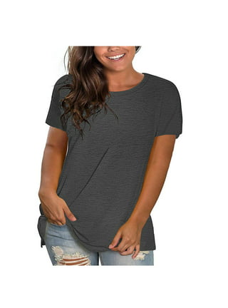  I-R49 Gray Vneck Shirts for Women Fall Summer Short Sleeve Snow  Graphic Relaxed Fit Long Work Anatomy Scrub Happy Holiday Tops Shirt  Blouses Womens 2023 BE S: Clothing, Shoes & Jewelry