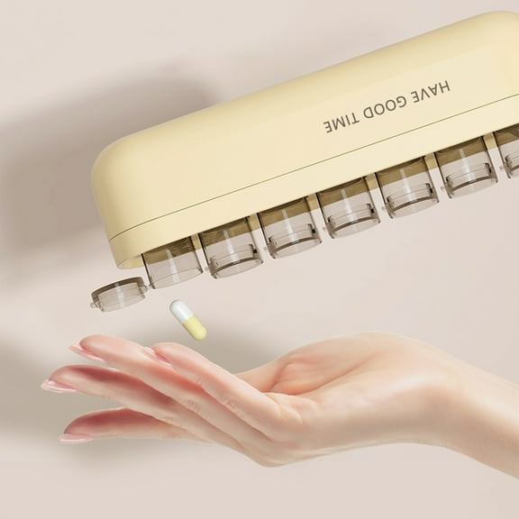 Floleo Weekly Pill Organizer 1 Time A Day, Detachable Pill Box 7 Day, Travel Pill Case, Once Daily Medication Dispenser, Week Pill Holder Container For Vitamin, Medicine, Supplement, Pillbox