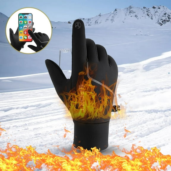 Floleo Winter Gloves Women Men Ski Snow Gloves Liner Thermal Warm Touch Screen, Suit For Running, Cycling, Biking, Hiking, Driving, Walking, Typing, Freezer Work, Sports, Soccer, Shooting, Gaming