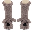 thumbnail image 1 of Floleo Women's Cute Plush Animal Long Socks Fluffy Fleece Lined Warm Winter Knee High Cozy Novelty Home Socks with Soft 3D Ears, 1 of 2