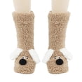 thumbnail image 1 of Floleo Women's Cute Plush Animal Long Socks Fluffy Fleece Lined Warm Winter Knee High Cozy Novelty Home Socks with Soft 3D Ears, 1 of 2