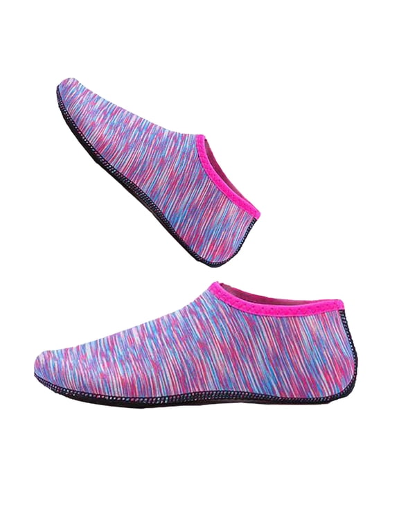 Women's Men's Quick-Dry Water Shoes Barefoot Aqua Socks with Non-Slip Soft Rubber Sole for Beach Swimming Surfing Snorkeling Yoga and Outdoor Sports Activities