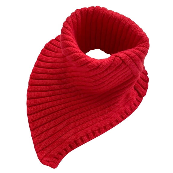 Floleo Women's Ribbed Knit Neck Warmer Collar Scarf Solid Color Warm Pullover Cowl for Winter Cold Weather Casual Outdoor Daily Wear
