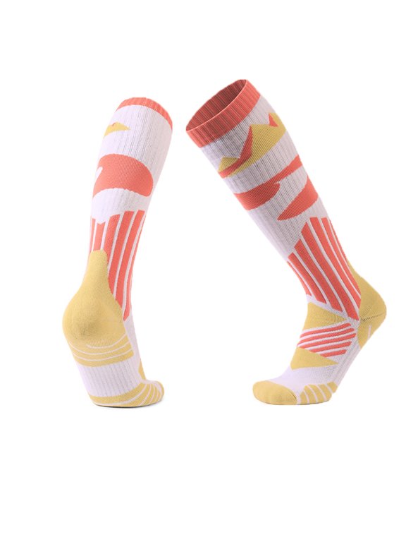 Women's Thermal Ski Socks Cushioned Knee High Winter Sports Hiking Stockings Breathable Moisture Wicking Comfortable Performance Outdoor Cold Weather Activities