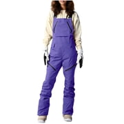 Floleo Women's Waterproof Insulated Ski Bib Overalls with Adjustable Shoulder Straps and Zipper Pockets for Winter Snowboarding Outdoor Cold Weather Gear