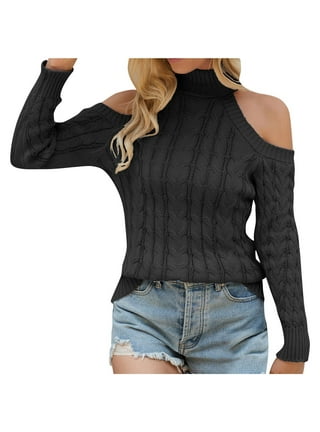 Ladies cold shoulder jumpers hotsell
