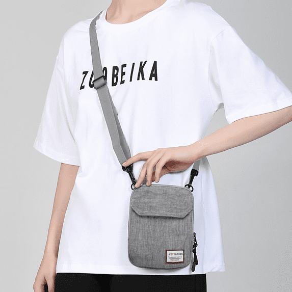 Floless Small Messenger Crossbody Bags Shoulder Satchel Bag Neck Pouch Bag For Men And Women